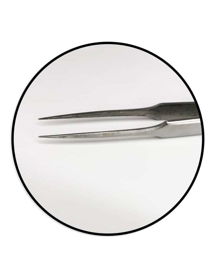 Pince droite pour les extensions des cils 14 cm