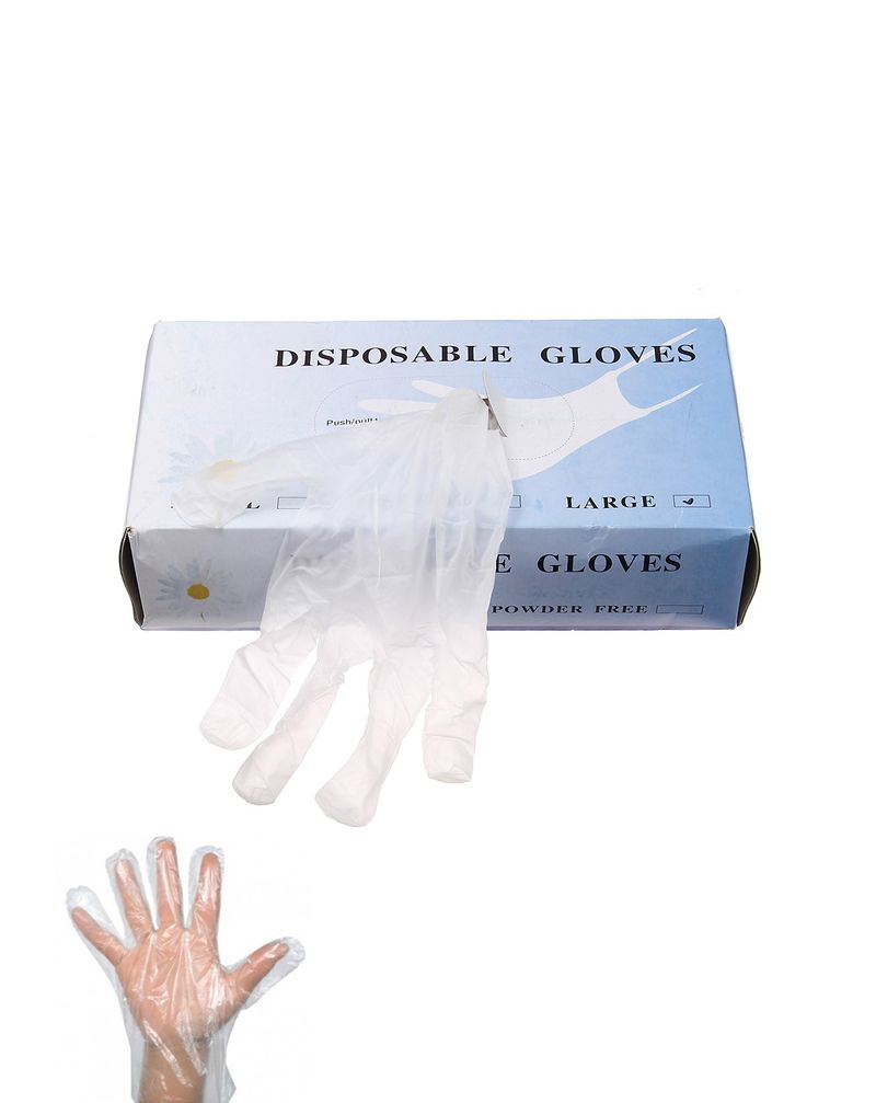 Pack de 100 gants jetables transparents